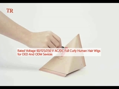 Tensión nominal 60/125/250 V AC/DC Pelucas de cabello humano rizadas para servicios OED y ODM