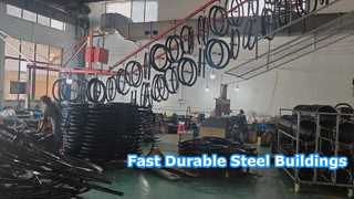 Heavy Duty Prefab Steel Buildings Fast Construction，