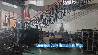 Pelucas de cabello humano rizado de primera calidad Aspecto y tacto naturales