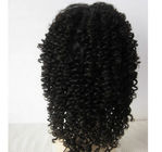 Pelucas llenas rizadas rizadas populares del cabello humano del cordón de 20 pulgadas animosas y suaves