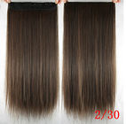 Las extensiones sintéticas rectas sedosas largas del pelo doblan tejer fuerte exhausto del pelo