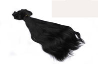 Clip negro natural profesional en pelo brasileño de la Virgen de las extensiones del pelo 15 pulgadas - 26 pulgadas