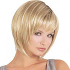8"-30" Short Blonde Bob Wig , 100 Real Human Hair Extensions Chemical Free