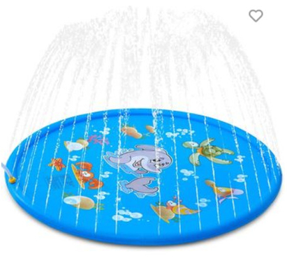 Children's inflatable sprinkler splash proof pad inflatable water game pad