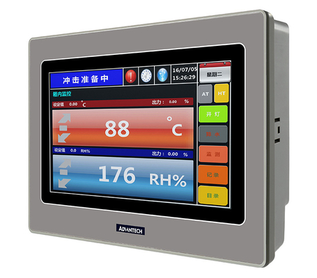 EtherCAT apoyó el PLC industrial de la parada y del botón HMI de emergencia del panel de control