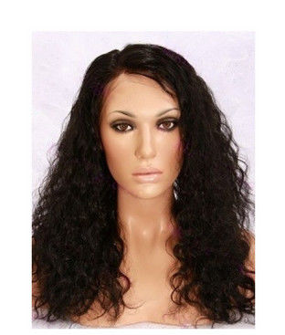 pelucas llenas del cabello humano del cordón de Glueless de la onda floja del grado 7A para las mujeres negras