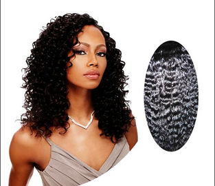 Cabello humano rizado indio 14" del negro 100 naturales - 28", cabello humano rizado rizado