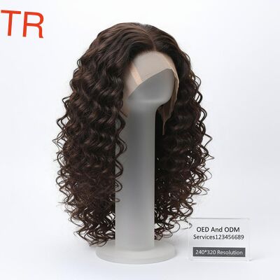Pelucas de cabello humano rizado con resolución de 240*320 con material laminado y servicios OED y ODM123456789