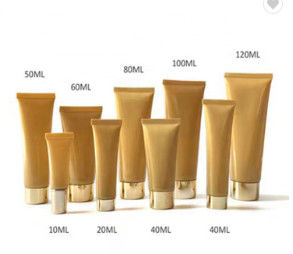 empaquetado brillante del tubo de los cosméticos de la cara del oro nacarado de 50g 100g